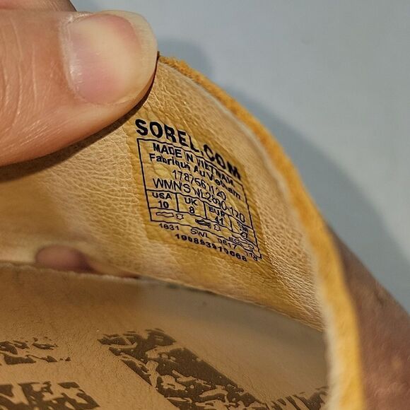 Sorel Ella II Ankle Strap Mettalic Open Toe Women's Sandals - Picture 11 of 12